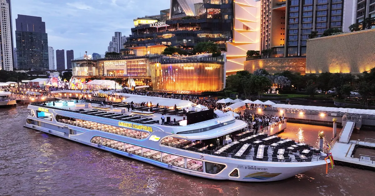 เรือดินเนอร์สวัสดีเจ้าพระยา สวยและอลังการมาก